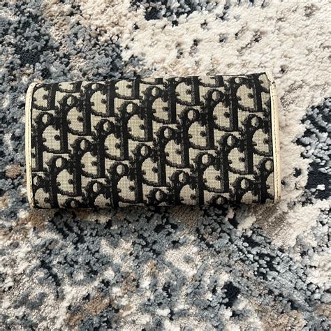 vintage dior long wallet heart shape|Christian.